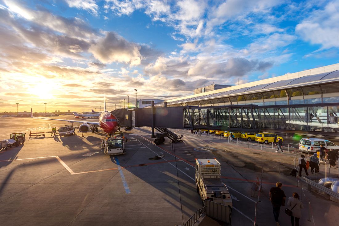 Cargo aircraft on the tarmac being loaded
